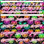 Bright Multicolored Halloween Pumpkins and Bats Custom 3D Pattern Baseball Jersey Custom 3D Pattern Bright Multicolored Halloween