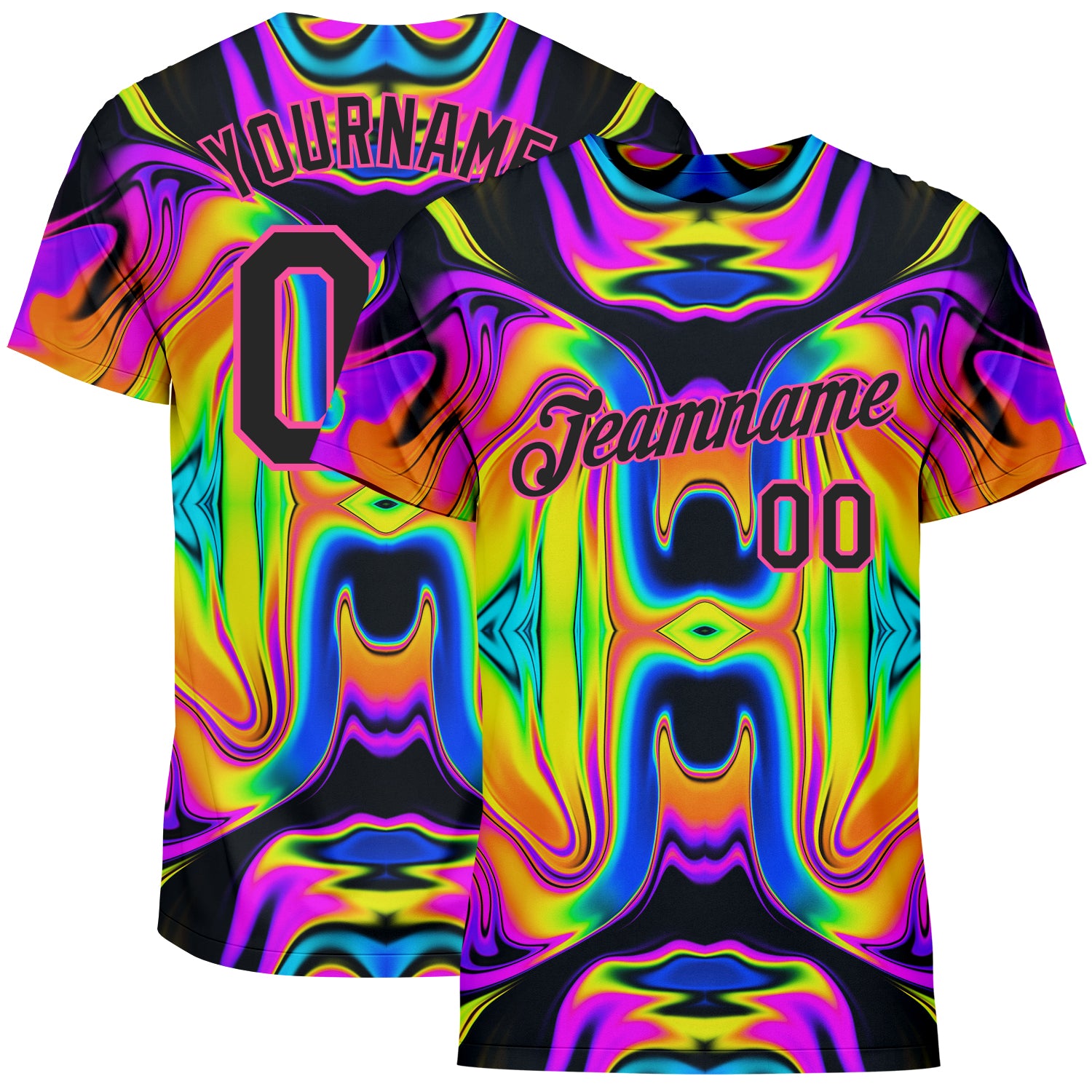 Custom 3D Pattern Design Abstract Iridescent Psychedelic Swirl Fluid Art Performance T-Shirt Iridescent Psychedelic Swirl 3D Pattern Fluid Art Performance T-Shirt Custom Design Custom 3D Pattern Design Abstract Iridescent