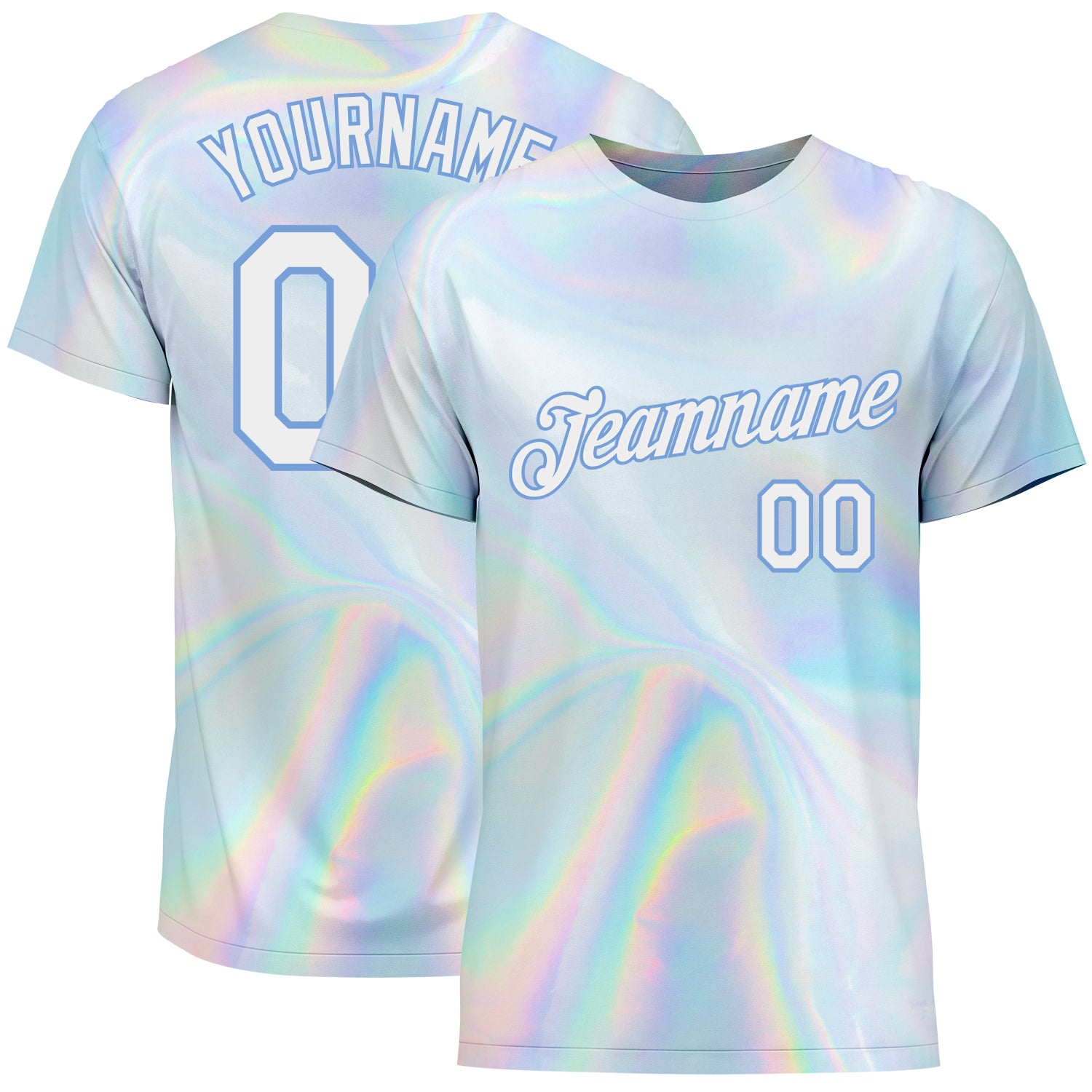 Custom 3D Pattern Design Abstract Trendy Holographic Vaporwave Style Performance T-Shirt Trendy Holographic 3D Pattern Abstract Vaporwave T-Shirt for Performance Custom 3D Pattern Design Abstract Trendy Holographic