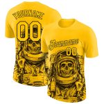 Custom 3D Astronaut Design Performance T-Shirt for Men, Style 7575 Custom 3D Pattern Design Astronaut Performance T-Shirt