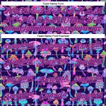 Colorful 3D Flower and Mushroom Pattern Psychedelic Authentic Baseball Jersey Style 3208 Custom 3D Pattern Design Colorful