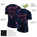 Flamingo Performance T-Shirt with Custom 3D Pattern Design for Men & Women Custom 3D Pattern Design Flamingo Performance