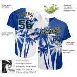 Hawaii Coconut Trees 3D Pattern Authentic Baseball Jersey Custom Design 2270 Custom 3D Pattern Design Hawaii Coconut Trees