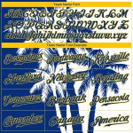 Hawaii Coconut Trees 3D Pattern Authentic Baseball Jersey Custom Design 2270 Custom 3D Pattern Design Hawaii Coconut Trees