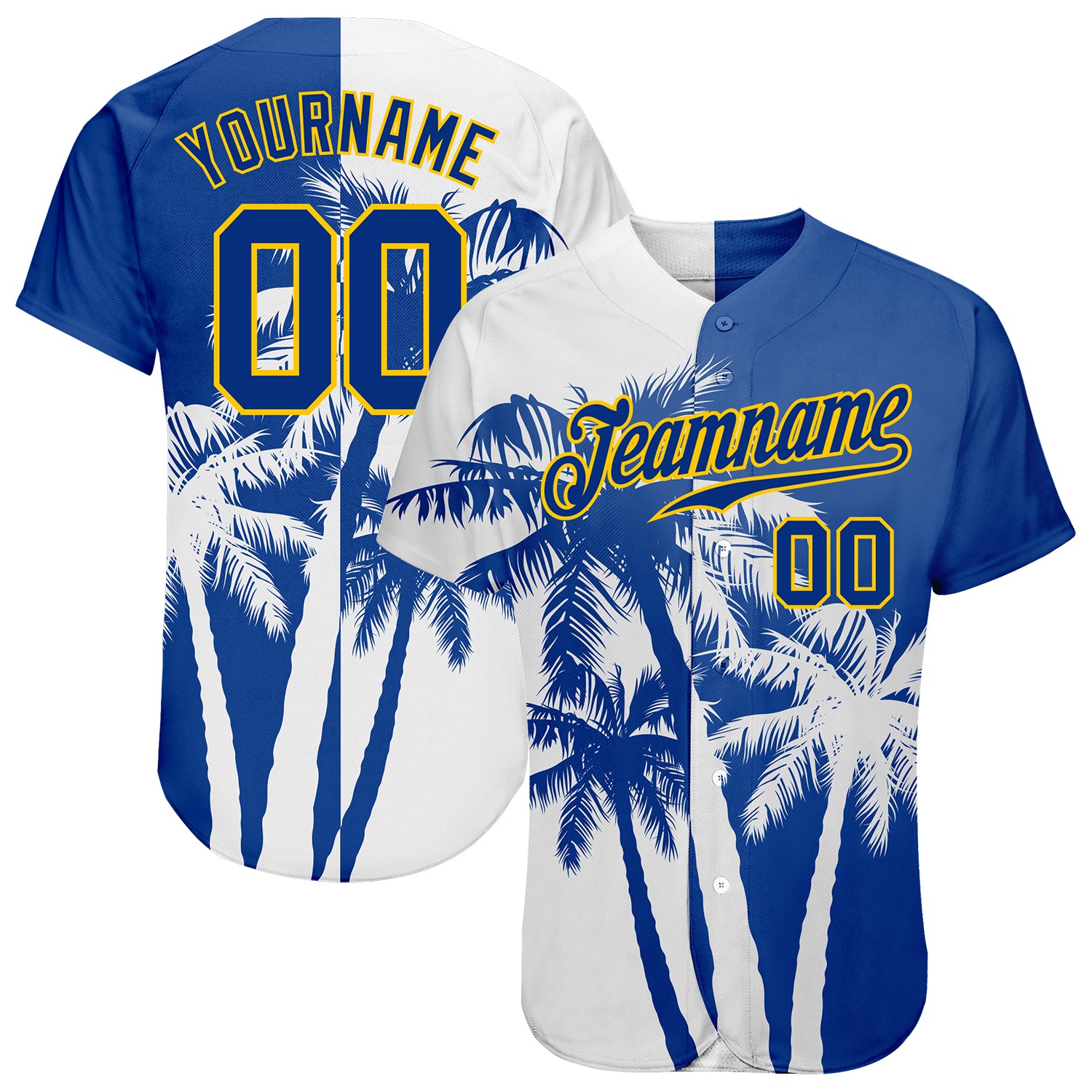 Custom 3D Pattern Design Hawaii Coconut Trees Authentic Baseball Jersey Style 2270 Hawaii Coconut Trees 3D Pattern Authentic Baseball Jersey Custom Design 2270 Custom 3D Pattern Design Hawaii Coconut Trees