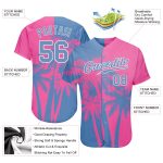 Hawaii Coconut Trees 3D Pattern Baseball Jersey Custom Design Style 7278 Custom 3D Pattern Design Hawaii Coconut Trees Authentic