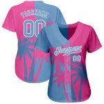 Hawaii Coconut Trees 3D Pattern Baseball Jersey Custom Design Style 7278 Custom 3D Pattern Design Hawaii Coconut Trees Authentic