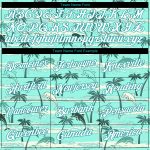Hawaii Palm Trees 3D Pattern Performance T-Shirt Custom Design for Men and Women Custom 3D Pattern Design Hawaii Palm Trees