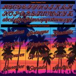 Hawaii Palm Trees Custom 3D Pattern Performance T-Shirt Style 6875 Custom 3D Pattern Design Hawaii Palm Trees Performance