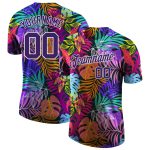 Hawaii Palm Trees Custom 3D Pattern Performance T-Shirt - Style 7746 Custom 3D Pattern Design Hawaii Palm Trees Performance