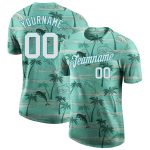 Hawaii Palm Trees 3D Pattern Performance T-Shirt Custom Design for Men and Women Custom 3D Pattern Design Hawaii Palm Trees