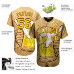 Custom 3D Pattern Baseball Jersey - Lets Drink Authentic Design Custom 3D Pattern Design Let's Drink Authentic Baseball Jersey
