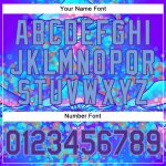 Psychedelic Magic Mushrooms 3D Pattern Design Authentic Baseball Jersey Style 6415 Custom 3D Pattern Design Magic Mushrooms