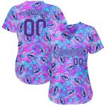 Magic Mushrooms Psychedelic 3D Pattern Authentic Baseball Jersey - Unique Design 9256 Custom 3D Pattern Design Magic Mushrooms