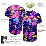 3D Pattern Design Baseball Jersey for Music Festival - Custom Authentic Gear Custom 3D Pattern Design Music Festival Authentic