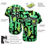 Custom 3D Pattern Music Festival Baseball Jersey Authentic Style 2653 Custom 3D Pattern Design Music Festival Authentic Baseball