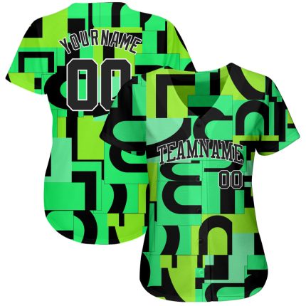 Custom 3D Pattern Music Festival Baseball Jersey Authentic Style 2653 Custom 3D Pattern Design Music Festival Authentic Baseball