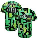 Custom 3D Pattern Music Festival Baseball Jersey Authentic Style 2653 Custom 3D Pattern Design Music Festival Authentic Baseball