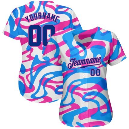 3D Pattern Design Baseball Jersey for Music Festival - Custom Style 5902 Custom 3D Pattern Design Music Festival Authentic
