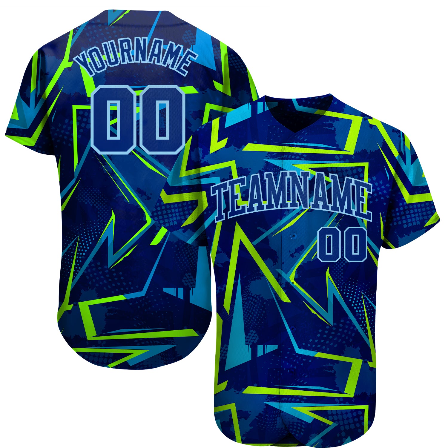 Custom 3D Pattern Design Music Festival Authentic Baseball Jersey Style 8521 3D Pattern Design Baseball Jersey for Music Festival | Custom Style 8521 Custom 3D Pattern Design Music Festival Authentic