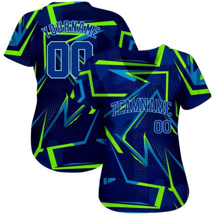 3D Pattern Design Baseball Jersey for Music Festival | Custom Style 8521 Custom 3D Pattern Design Music Festival Authentic