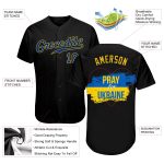 Pray For Ukraine Peace 3D Pattern Baseball Jersey - Custom Authentic Apparel Custom 3D Pattern Design Pray For Ukraine Peace