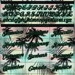 Tropical Hawaii Palm Leaves 3D Pattern Performance T-Shirt, Custom Design Custom 3D Pattern Design Tropical Hawaii Palm Leaves