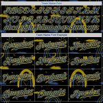Ukrainian Flag Colors 3D Pattern Design Baseball Jersey - Glory to Ukraine Authentic Jersey Custom 3D Pattern Design Ukrainian