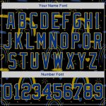Ukrainian Flag Colors 3D Pattern Design Baseball Jersey - Glory to Ukraine Authentic Jersey Custom 3D Pattern Design Ukrainian