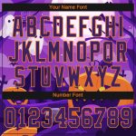 Halloween Pumpkins 3D Pattern Authentic Baseball Jersey for Horror Night Style 2432 Custom 3D Pattern Halloween Pumpkins