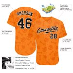 Halloween Pumpkins Skulls Candies Spiders 3D Pattern Custom Baseball Jersey Custom 3D Pattern Halloween Pumpkins Skulls Candies
