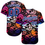 Halloween Skulls Custom 3D Pattern Baseball Jersey - Authentic Design for Fans and Collectors Custom 3D Pattern Halloween