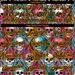 Halloween Skull 3D Pattern Baseball Jersey - Custom Authentic Style 9261 Custom 3D Pattern Halloween Skulls Authentic Baseball