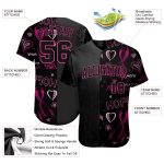 Breast Cancer Awareness Pink Ribbon Womens Authentic Baseball Jersey - Custom Style 6100 Custom 3D Pink Ribbon Breast Cancer