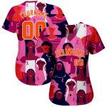 3D Pink Ribbon Breast Cancer Awareness Jersey for Women Health Care Support - Authentic Baseball Style 6790 Custom 3D Pink