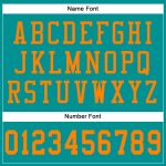 Aqua Blaze Orange Authentic Football Jersey Custom Mesh Design is Perfect for Fans Custom Aqua Blaze Orange Mesh Authentic