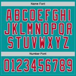 Custom Aqua Red White Hockey Jersey - Personalized Team Uniform for Ice Sports Custom Aqua Red-White Hockey Jersey