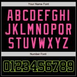 Custom Black Neon Green Pink Baseball Jersey - Authentic Style 9969 Custom Black Black Neon Green-Pink Authentic Baseball