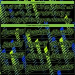 Custom Black Neon Green Royal 3D Pattern Baseball Jersey - Authentic Sports Apparel Custom Black Black Neon Green-Royal 3D