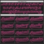 Custom Black Pink Baseball Jersey - Authentic Style 8741 Custom Black Black-Pink Authentic Baseball Jersey Style 8741