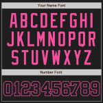 Custom Black Pink Baseball Jersey - Authentic Style 8741 Custom Black Black-Pink Authentic Baseball Jersey Style 8741