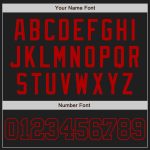 Custom Authentic Baseball Jersey Black and Red - Personalized Sports Shirt Custom Black Black-Red Authentic Baseball Jersey