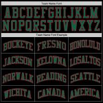 Custom Black Kelly Green Red Basketball Jersey - Authentic Throwback Design Custom Black Kelly Green-Red Authentic Throwback