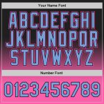 Custom Black Light Blue-Pink Fade Basketball Jersey - Authentic Fashion Design Custom Black Light Blue-Pink Authentic Fade