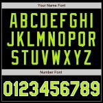 Custom Baseball Jersey - Black Neon Green-White, Authentic Style 7531 Custom Black Neon Green-White Authentic Baseball Jersey