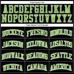 Personalized Black Neon Green White Basketball Jersey - Authentic Throwback Style Custom Black Neon Green-White Authentic