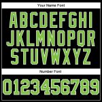 Personalized Black Neon Green White Basketball Jersey - Authentic Throwback Style Custom Black Neon Green-White Authentic