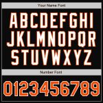 Custom Bomber Jacket Black Orange Gray Varsity Letterman Full-Snap Fashion Apparel Custom Black Orange-Gray Bomber Full-Snap