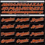 Custom Black Orange White Fade Fashion Baseball Jersey for Authentic Style Custom Black Orange-White Authentic Fade Fashion