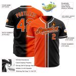 Custom Black Orange White Fade Fashion Baseball Jersey for Authentic Style Custom Black Orange-White Authentic Fade Fashion